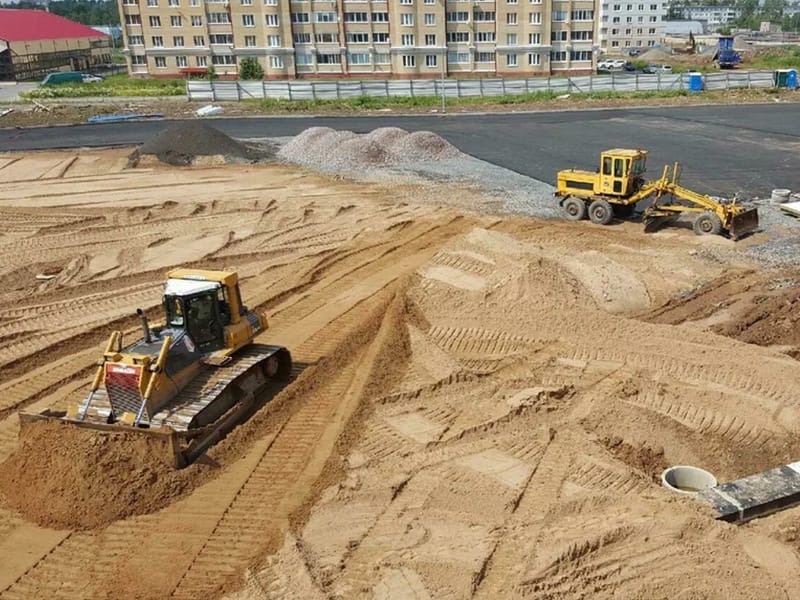 Підготовчі роботи на будівельному майданчику